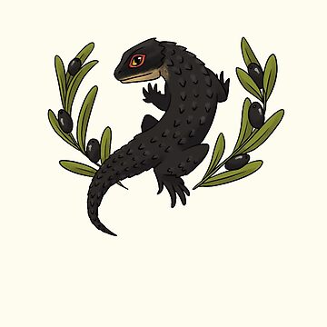 Artwork thumbnail, Red-eyed Crocodile Skink by Annadrujok
