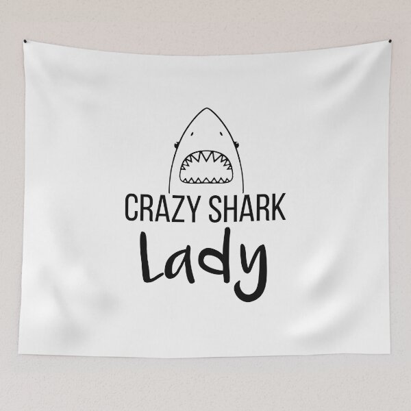 Item preview, Crazy Shark Lady designed and sold by DesignArena.