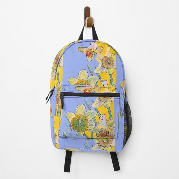 Item preview, Abstract Yellow Daffodil Watercolor Pattern on Lavender designed and sold by Sarah  Rajkotwala.