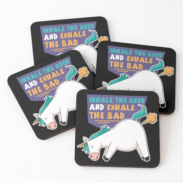 Item preview, Unicorn - Inhale the good, exhale the bad designed and sold by infleims.