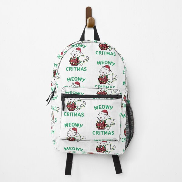 Item preview, Meowy Critmas DnD Christmas Cat designed and sold by Cute N' Nerdy Shop.