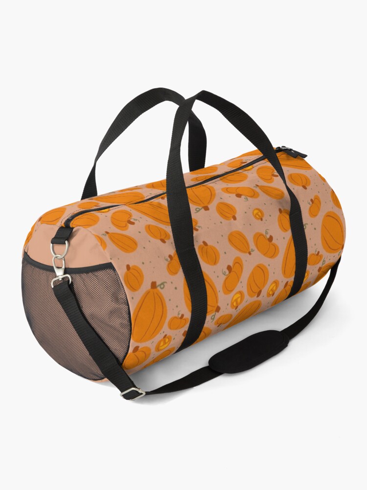 Alternate view of Falling for Autumn-Pumpkin Pattern Duffle Bag
