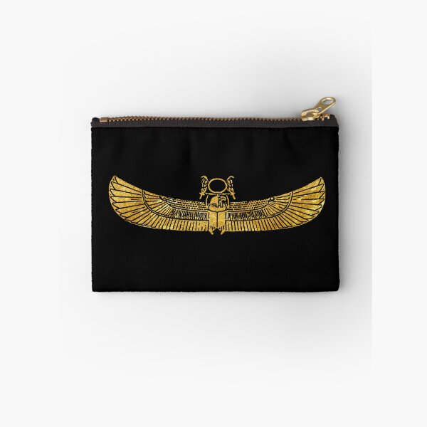Item preview, Ram headed winged scarab. (Gold. On black.) designed and sold by DotorEaon.