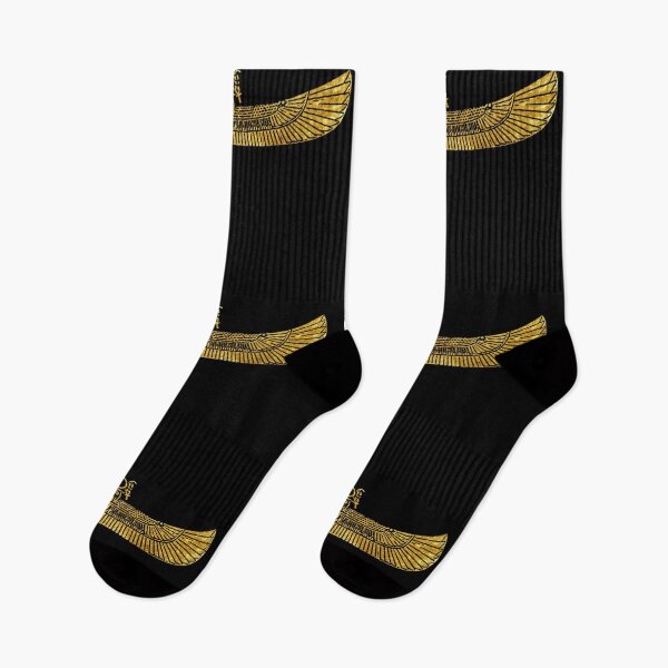 Item preview, Ram headed winged scarab. (Gold. On black.) designed and sold by DotorEaon.