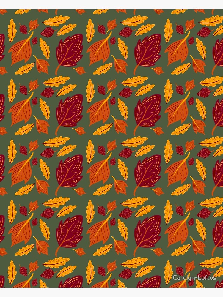 Falling for Autumn-Leaf Pattern by Carolyn-Loftus
