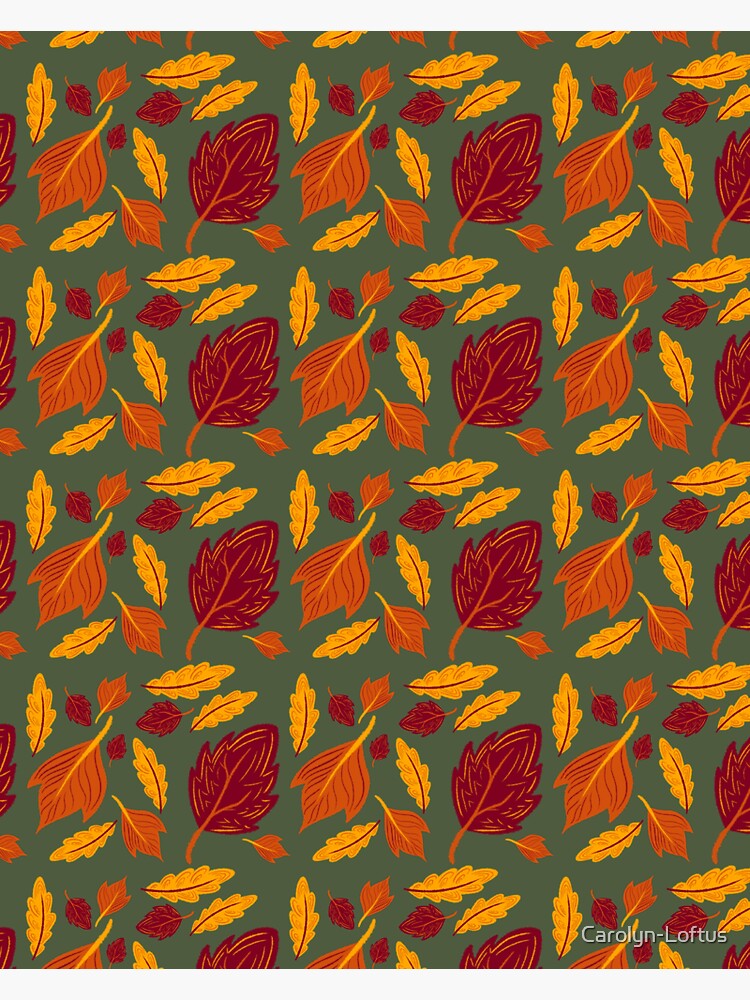 Falling for Autumn-Leaf Pattern by Carolyn-Loftus