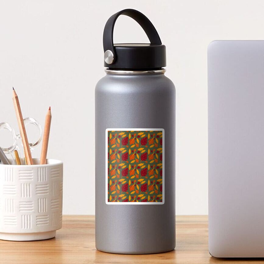 Falling for Autumn-Leaf Pattern Sticker