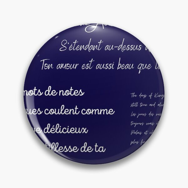 Item preview, Ink Blue French Poetry designed and sold by BhARTi Taylor.