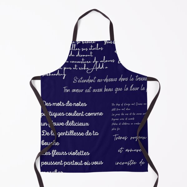 Item preview, Ink Blue French Poetry designed and sold by BhARTi Taylor.