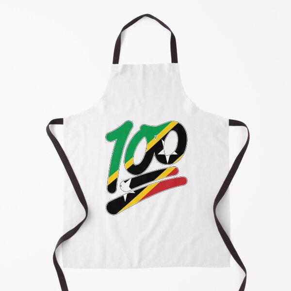 Item preview, St Kitts flag 100 emoji designed and sold by IdentiTee Studios.