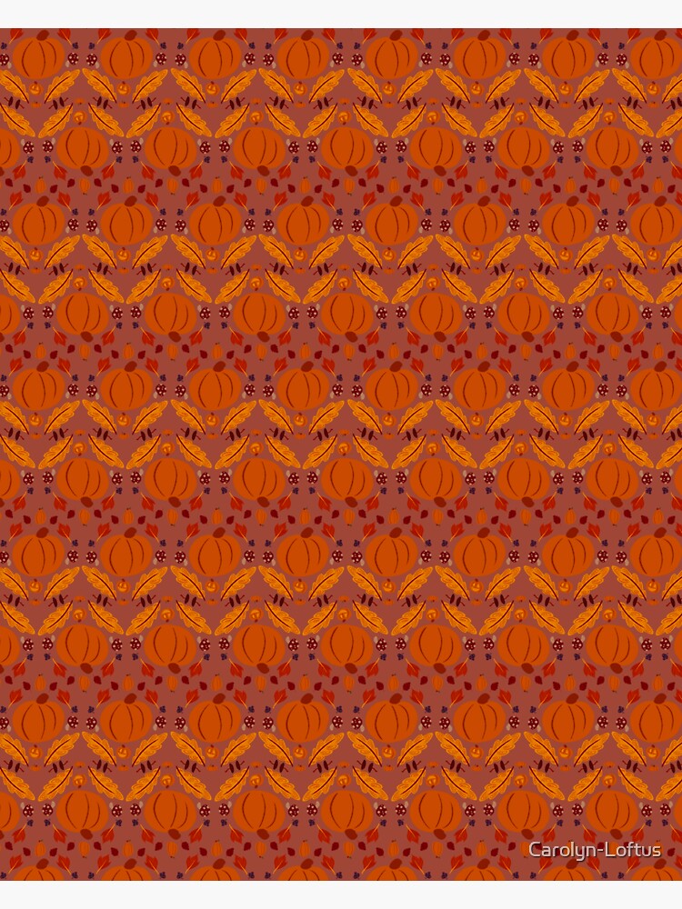 Falling for Autumn-Main Pattern, Red by Carolyn-Loftus