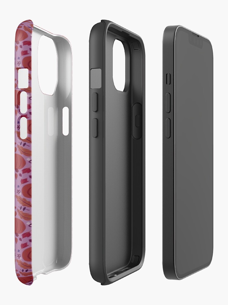 Alternate view of Falling for Autumn-Main Pattern, Purple iPhone Case