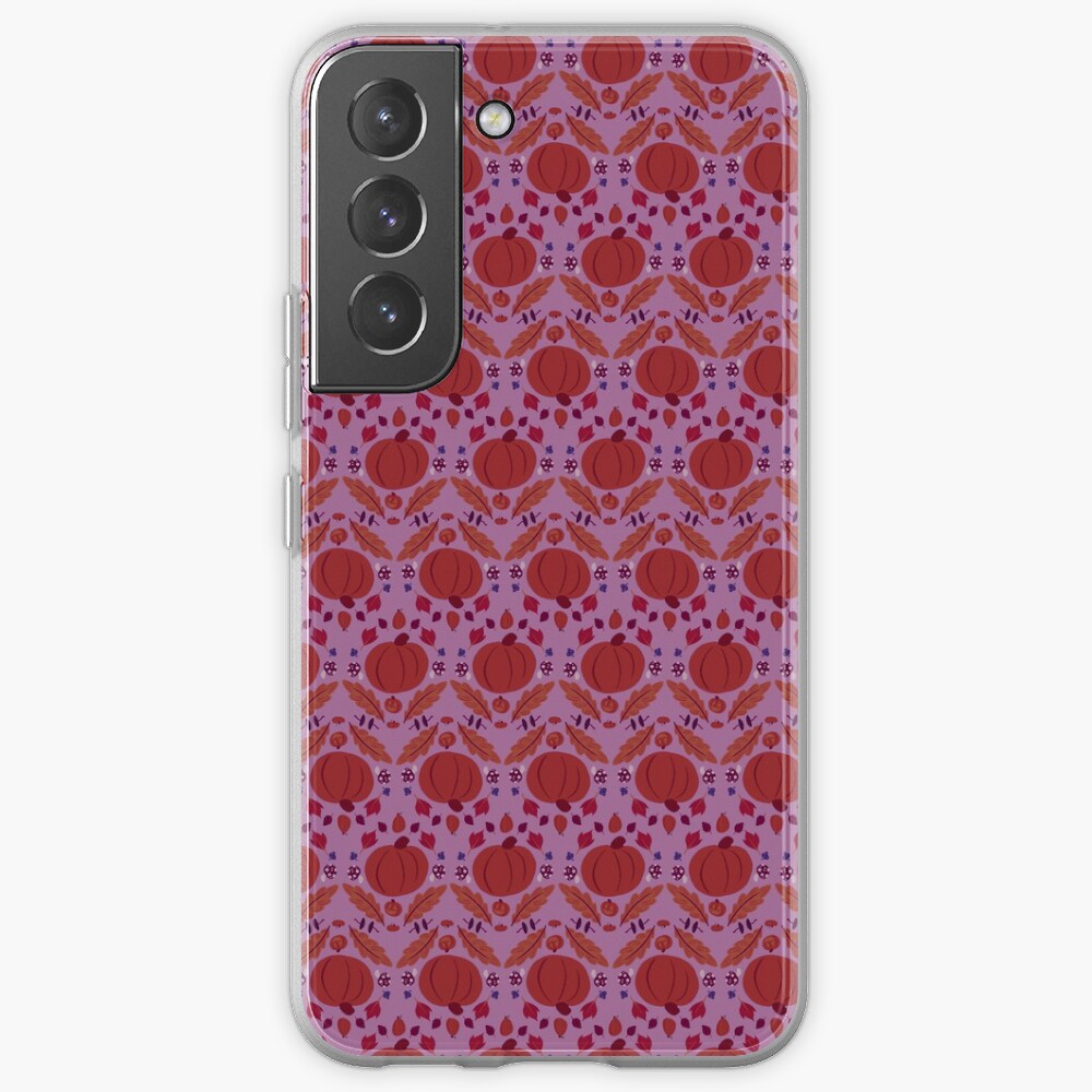 Falling for Autumn-Main Pattern, Purple Samsung Galaxy Phone Case