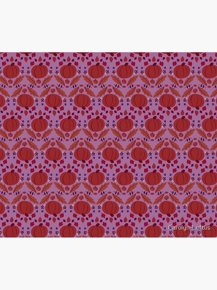 Falling for Autumn-Main Pattern, Purple by Carolyn-Loftus