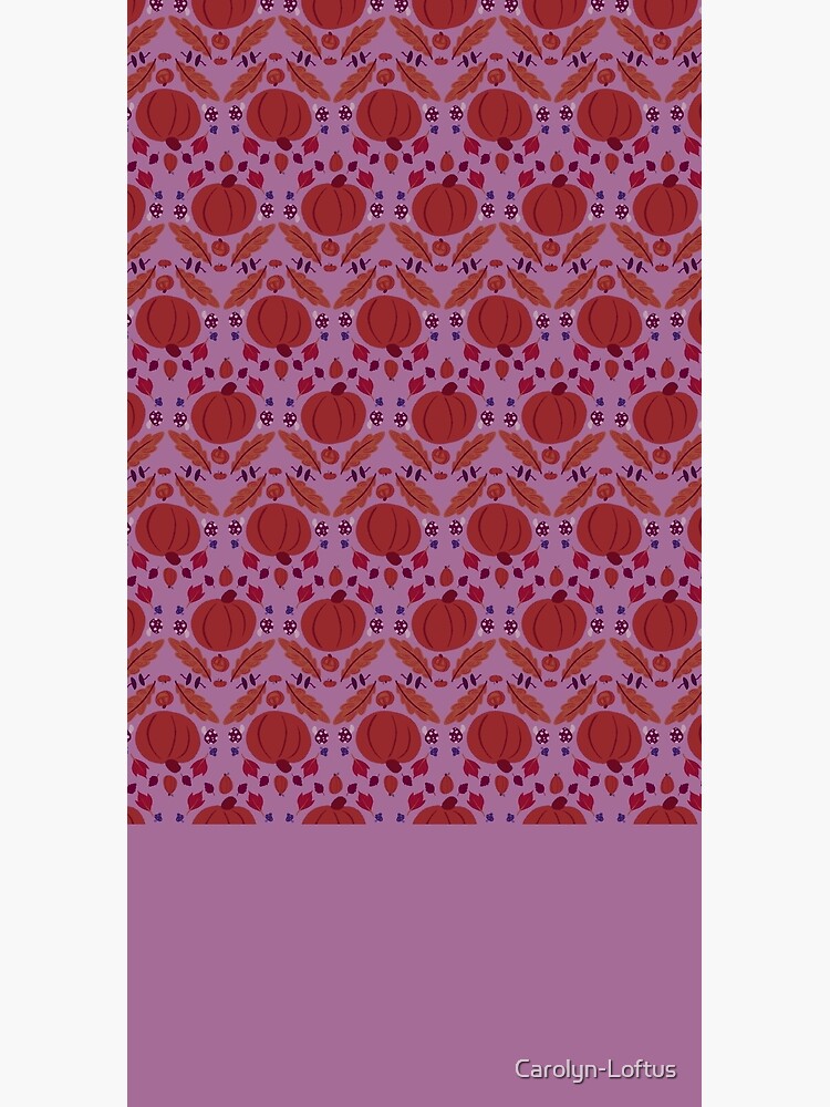 Falling for Autumn-Main Pattern, Purple by Carolyn-Loftus