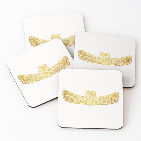 Item preview, Ram headed winged scarab. (Gold 2. On white.) designed and sold by DotorEaon.