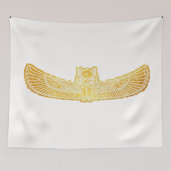 Item preview, Ram headed winged scarab. (Gold 2. On white.) designed and sold by DotorEaon.
