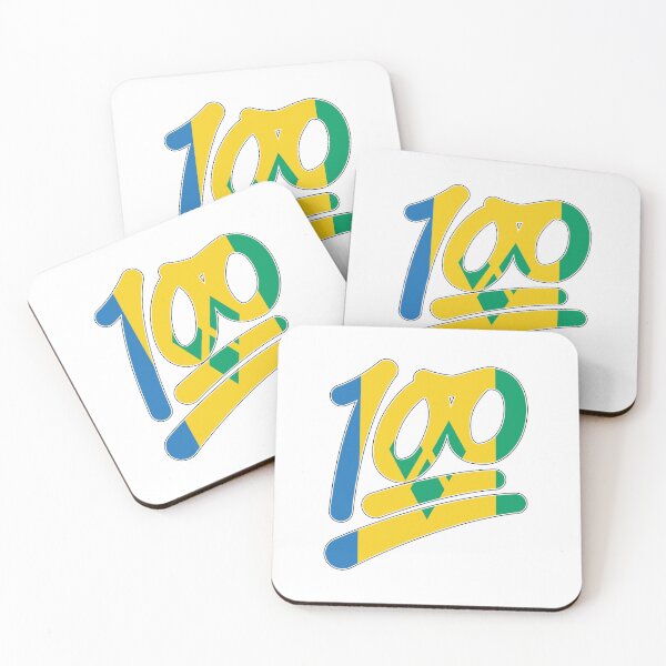Item preview, St Vincent and the Grenadines flag 100 emoji designed and sold by IdentiTee Studios.