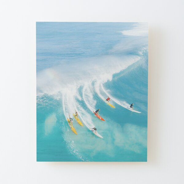 Summer Full of Surfing Wood Mounted Print