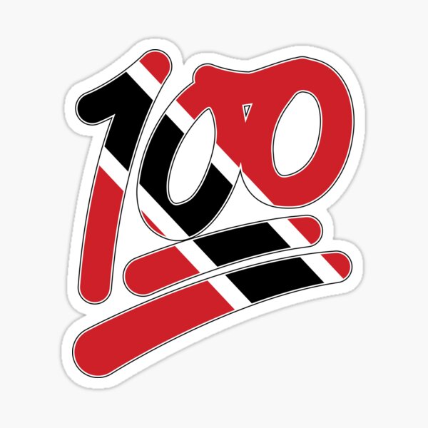 Trinidad And Tobago Flag 100 Emoji Sticker For Sale By Identiti Redbubble 1979