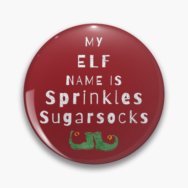 Item preview, My Elf Name Is Sprinkle Sugarsocks designed and sold by Sunny Collections.