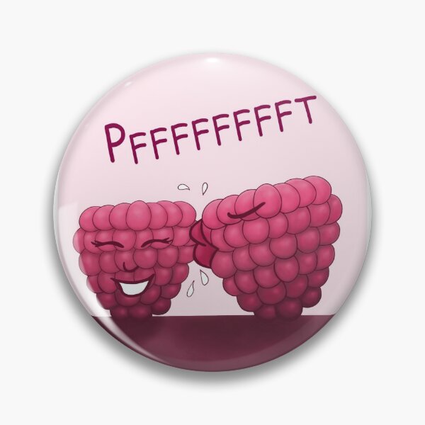Item preview, Raspberry Kiss, funny cartoon characters with white background designed and sold by Crystal Raymond.