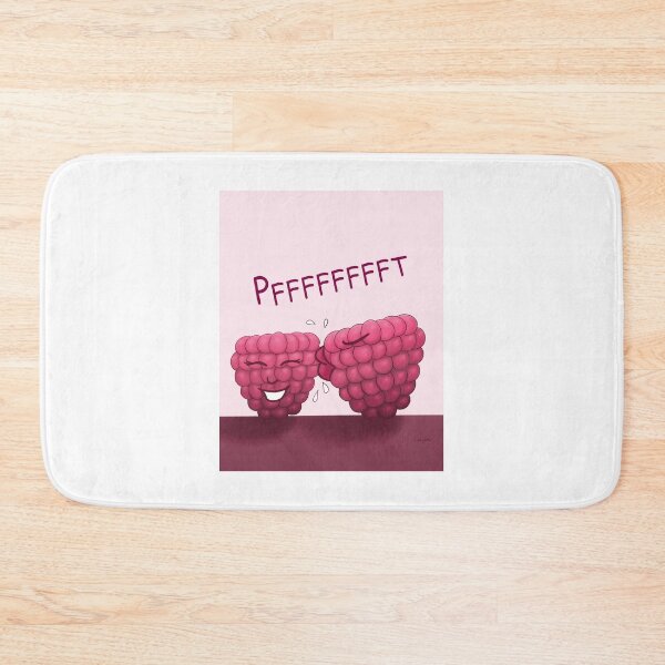 Item preview, Raspberry Kiss, funny cartoon characters with white background designed and sold by Crystal Raymond.