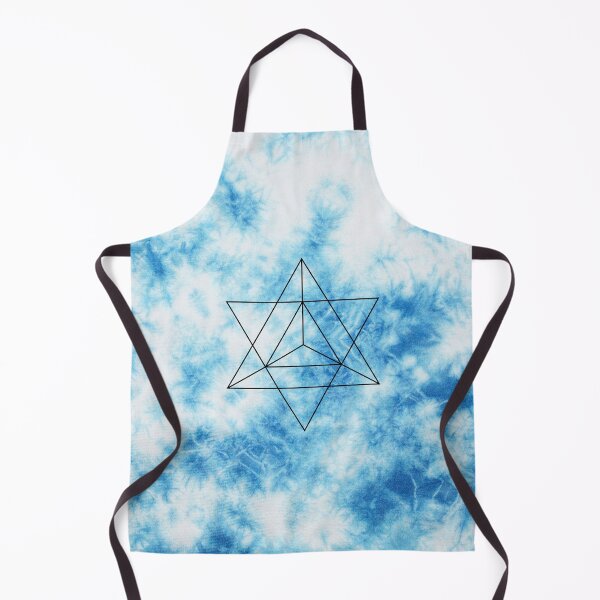 Item preview, Blue Tie Dye Esoteric Triangle Line Art designed and sold by Ninjakandy.
