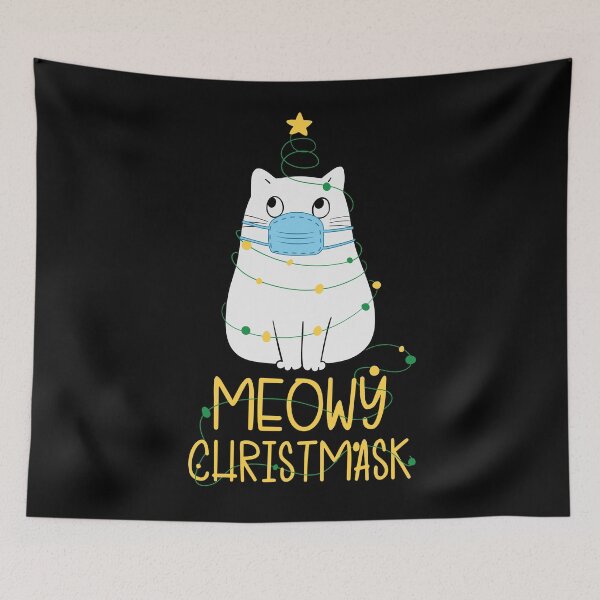 Item preview, Meowy Christmask - Cat Lover designed and sold by tinypurpleland.