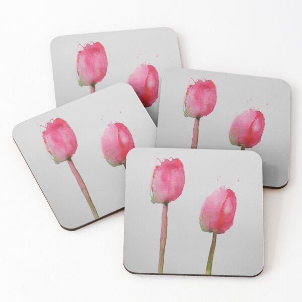 Item preview, Two February tulips, watercolour designed and sold by Edith Dora Rey.