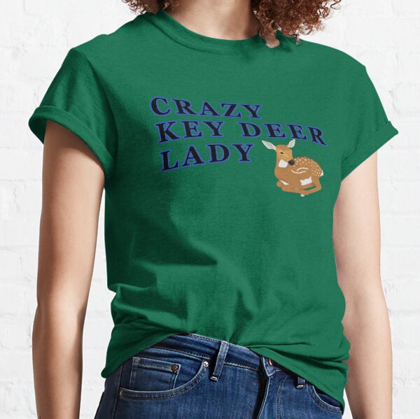 Crazy Key Deer Lady Classic T-Shirt