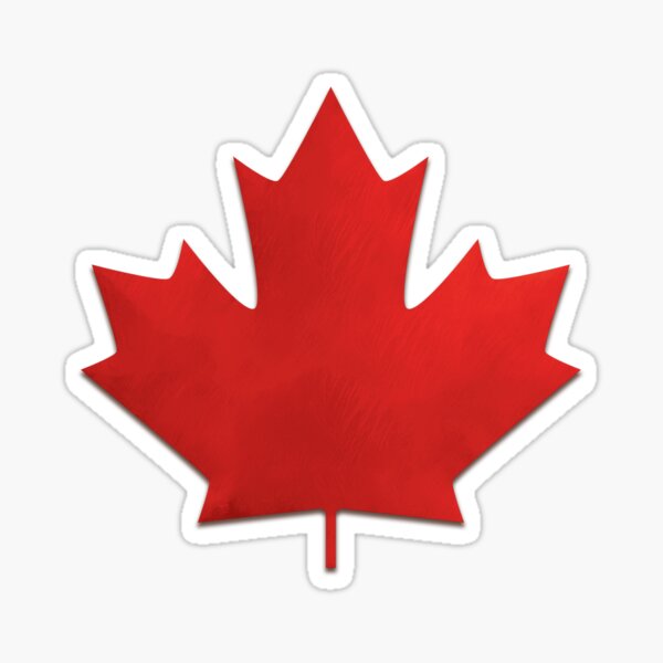 Canadian Maple Leaf Sticker