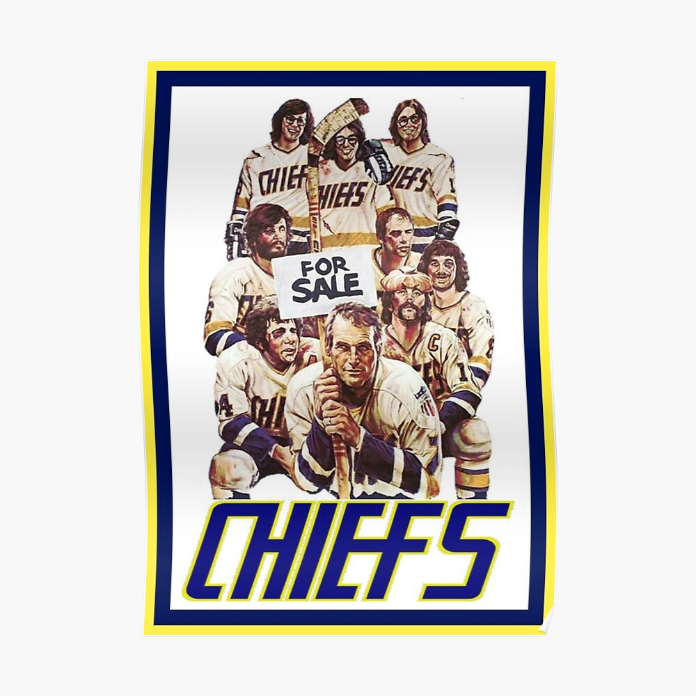 Charlestown Chiefs Hockey Sticker Slap Shot Sticker 