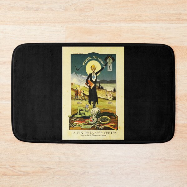 Item preview, retro la fin de la fee verte suppression de labsinthe en suisse designed and sold by CorasPosters.