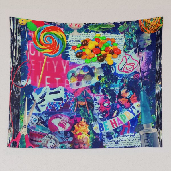 Item preview, Sugar Rush Collage Poster designed and sold by Swooncake Press.