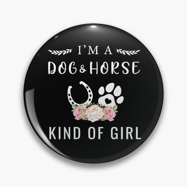 Item preview, I'm A Dog And Horse Kind Of Girl Paw Print Horseshoe Gift designed and sold by abdellaoui.