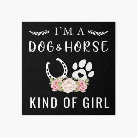 Item preview, I'm A Dog And Horse Kind Of Girl Paw Print Horseshoe Gift designed and sold by abdellaoui.