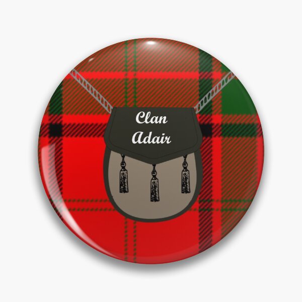 Item preview, Clan Adair surname last name kilt sporran tartan designed and sold by BagTown Clans.