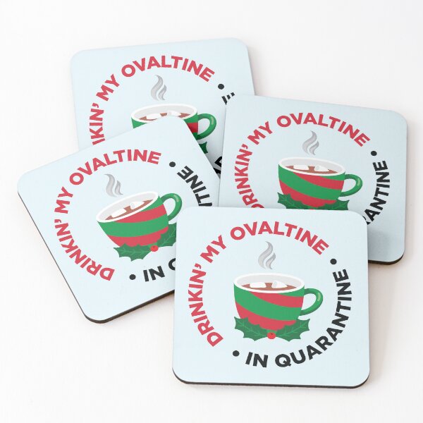 Item preview, Ovaltine in Quarantine! (Funny Quarantine-Xmas Hot Chocolate saying) designed and sold by HeraAndKosmos.