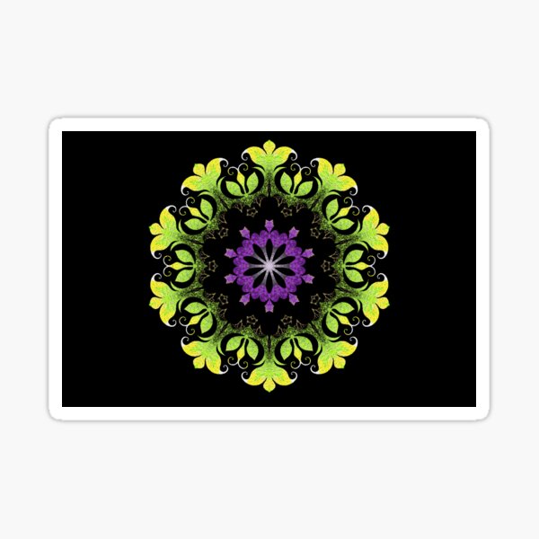 Filigree Flower Sticker