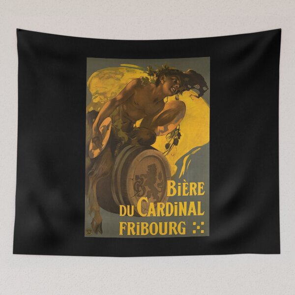 Item preview, retro biere du cardinal fribourg designed and sold by CorasPosters.