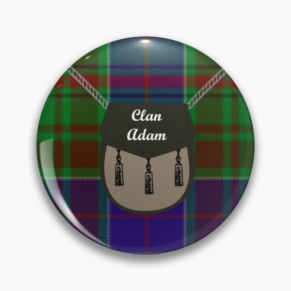 Artikelvorschau, Clan Adam Nachname Nachname Kilt Sporran Tartan entworfen und verkauft von BagTown Clans.