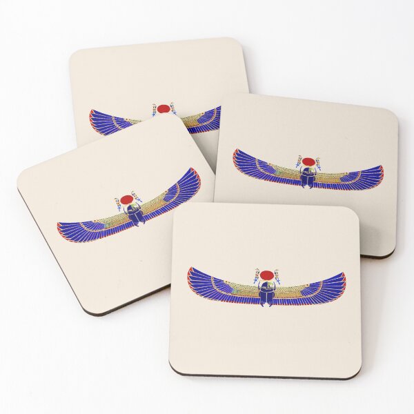 Item preview, Ram headed winged scarab. (On cream.) designed and sold by DotorEaon.