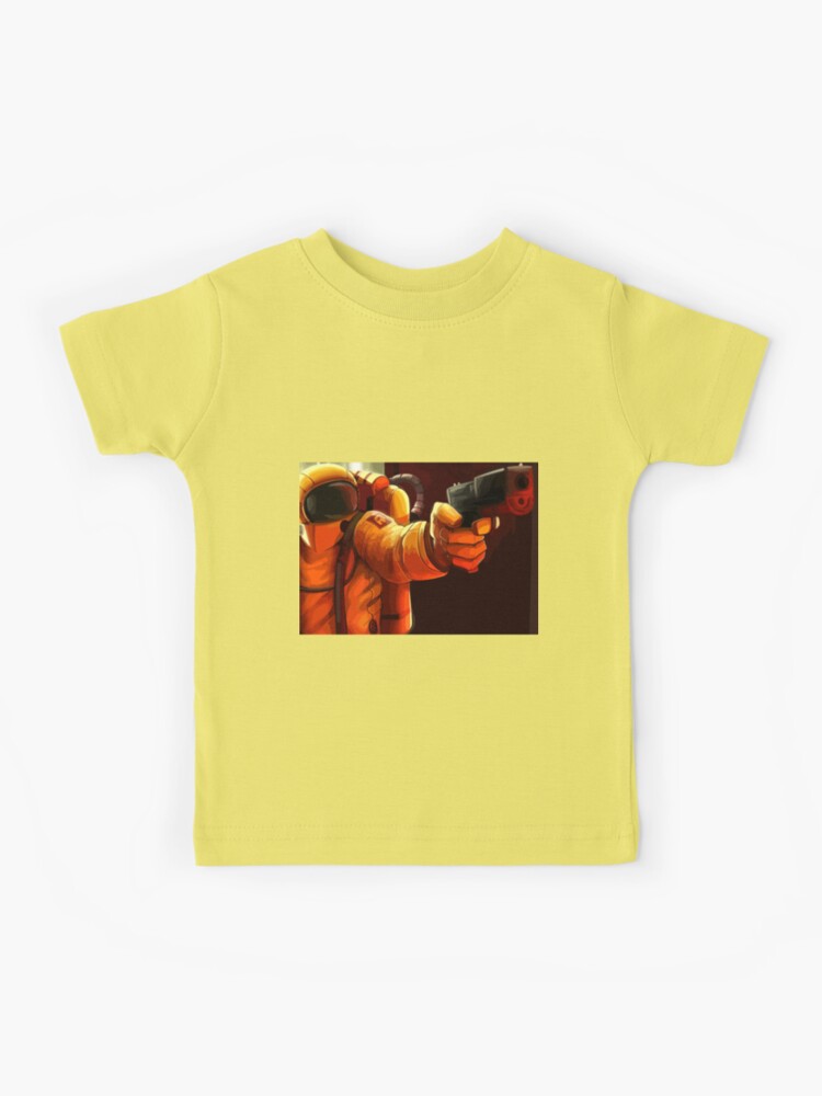 Cute among us orange character roblox boys and girls t-shirt