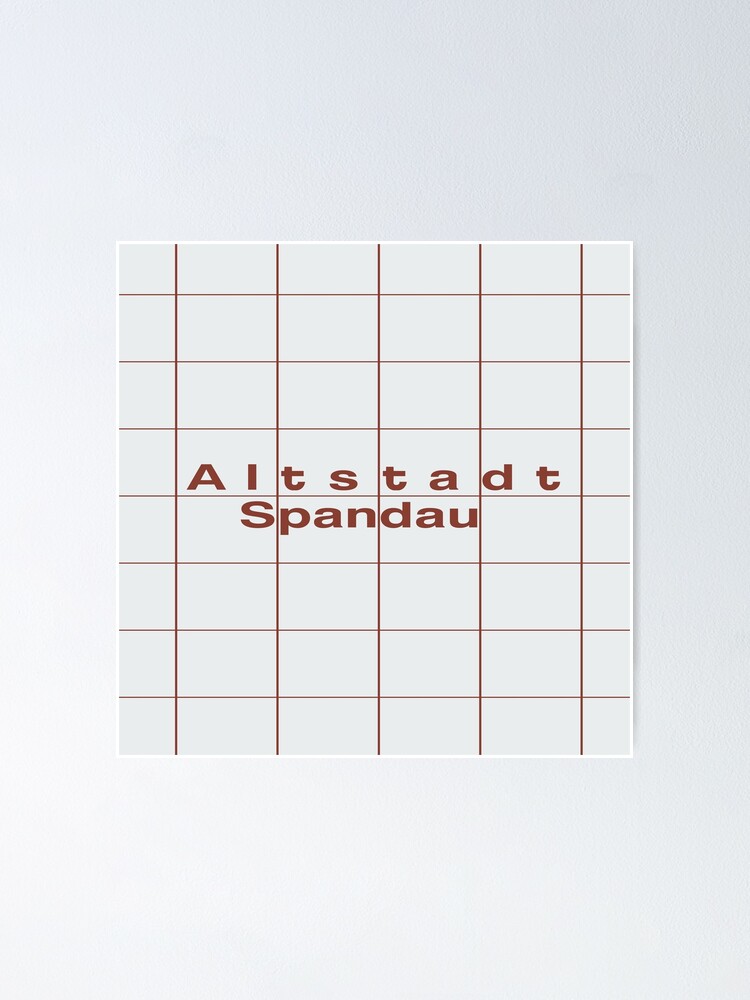 Alternate view of Altstadt Spandau Station Tiles (Berlin) Poster