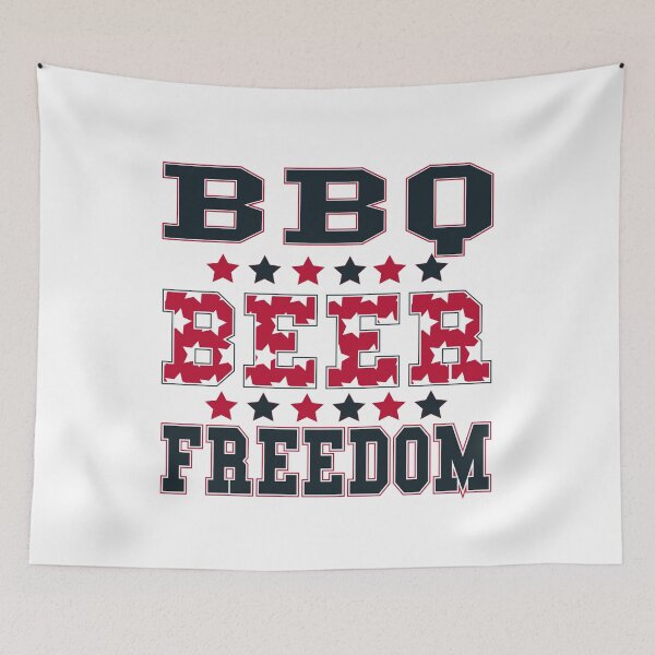 Item preview, BBQ BEER and FREEDOM patriotic political fourth of july  designed and sold by SugarMootz.