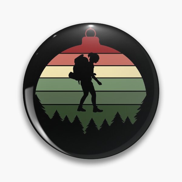 Item preview, Christmas Tree Ornament - Woman Backpacking designed and sold by HeatherPore.