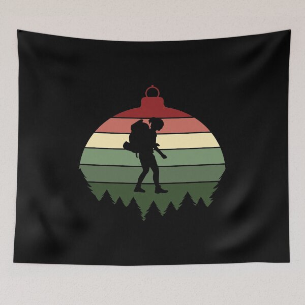 Item preview, Christmas Tree Ornament - Woman Backpacking designed and sold by HeatherPore.