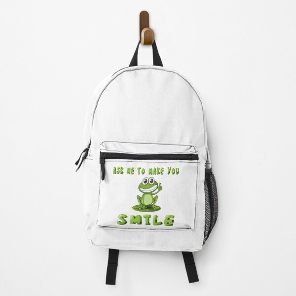 Item preview, Ask Me To Make You Smile, Frog, Funny Design, Happiness, Joy, Jokes. designed and sold by Hafashop.
