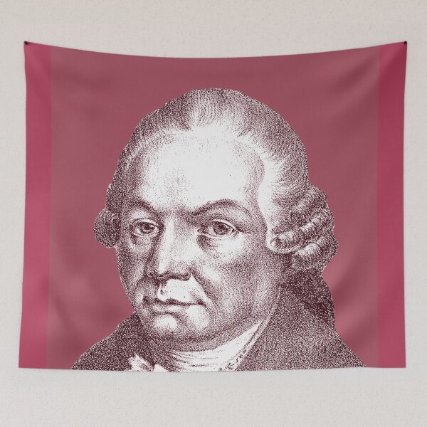Item preview, CPE Bach Red Portrait designed and sold by zavadadesigns.